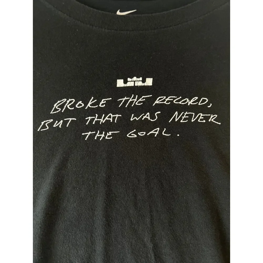 Y2K‎ Nike LeBron James Graphic Tee Black Streetwear